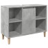 Mueble de baño madera de ingeniería gris hormigón 80x33x60