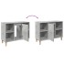 Mueble de baño madera de ingeniería gris hormigón 80x33x60
