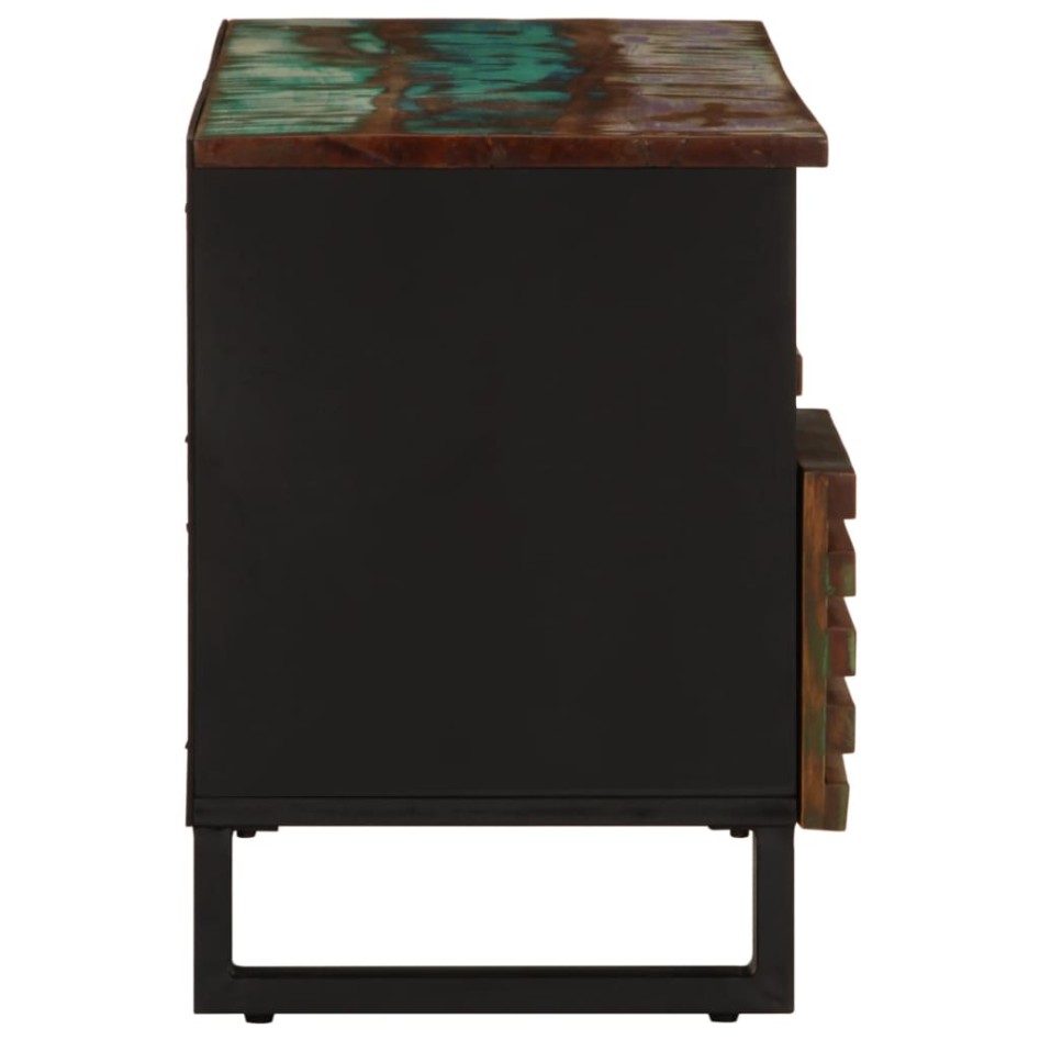 Mueble de TV madera maciza de acacia 100x34x46