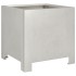 Jardinera hexagonal de acero inoxidable 30x30x30