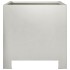 Jardinera hexagonal de acero inoxidable 30x30x30