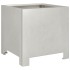 Jardinera hexagonal de acero inoxidable 30x30x30