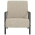 Sillón de cuero sintético gris