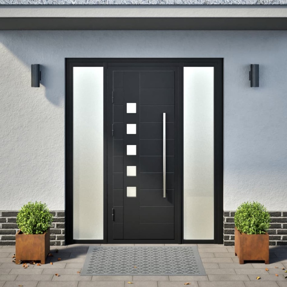 Jardineras 2 unidades acero oxidado 30x30x30