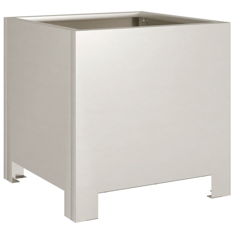 Jardineras 2 unidades acero oxidado 30x30x30