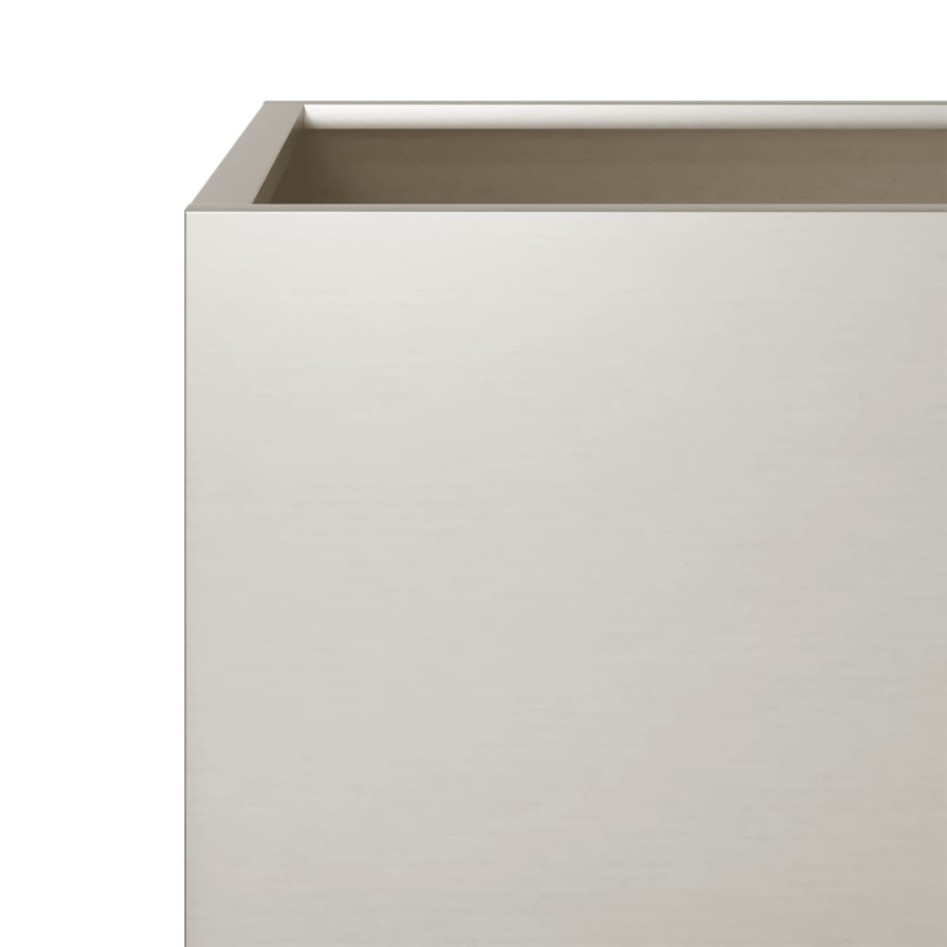 Jardineras 2 unidades acero oxidado 30x30x30