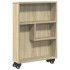 Carrito de almacenaje estrecho madera roble Sonoma 48x13x68