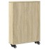 Carrito de almacenaje estrecho madera roble Sonoma 48x13x68