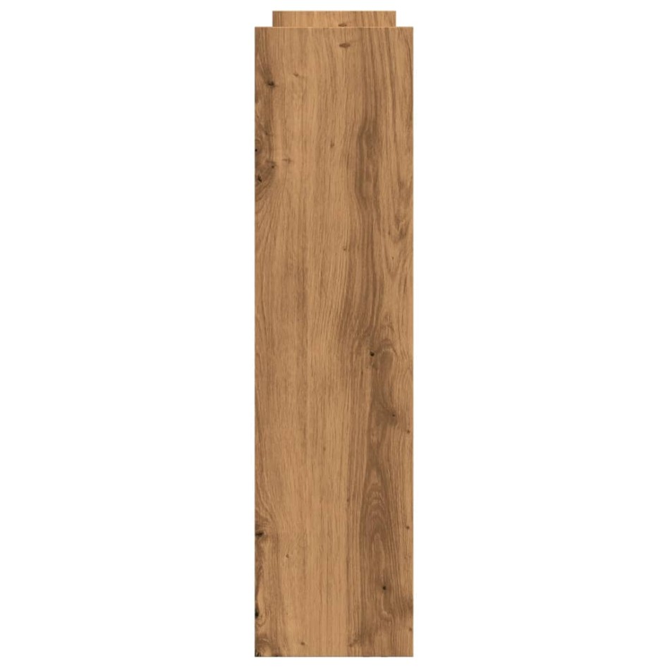 Carro de almacenaje estrecho 4 niveles madera roble