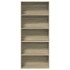 Estantería madera ingeniería color roble