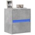 Mueble de TV de pared con luces LED gris hormigón 41x31x45