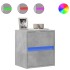 Mueble de TV de pared con luces LED gris hormigón 41x31x45