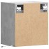 Mueble de TV de pared con luces LED gris hormigón 41x31x45