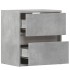 Mueble de TV de pared con luces LED gris hormigón 41x31x45