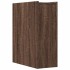 Armario de baño estrecho con ruedas madera marrón