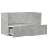 Armario pared baño madera ingeniería gris hormigón