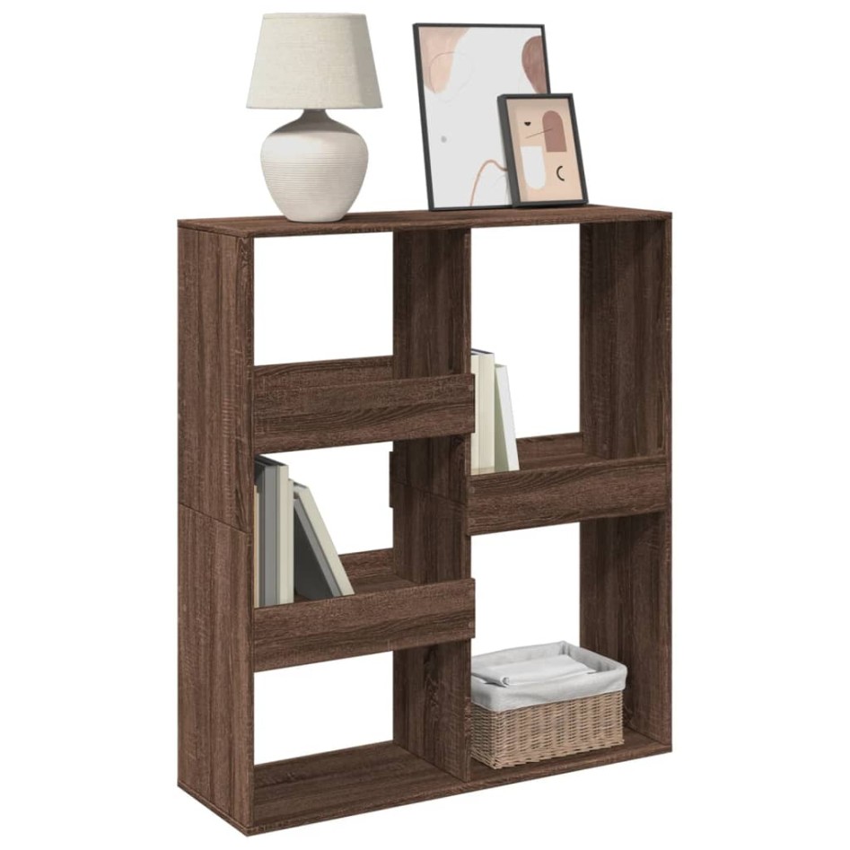 Separador de ambientes madera marrón roble 100x33x115