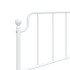 Estructura cama sin colchón con estribo metal blanco 90x200