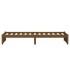Estructura cama sin colchón madera maciza marrón miel 75x190