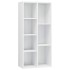 Estantería madera contrachapada blanco brillante 50x25x106