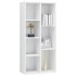 Estantería madera contrachapada blanco brillante 50x25x106
