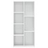 Estantería madera contrachapada blanco brillante 50x25x106