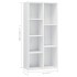 Estantería madera contrachapada blanco brillante 50x25x106