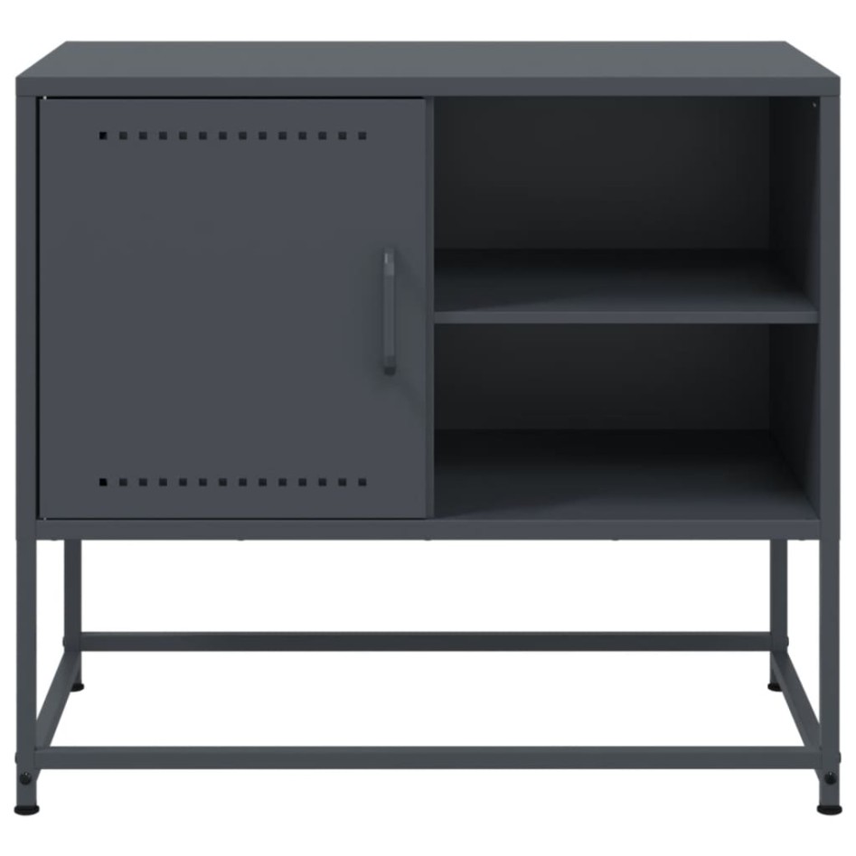 Mueble para TV de acero rosa 100,5x39x60,5