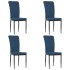 Sillas de comedor 4 unidades terciopelo