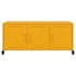 Mueble de TV de acero amarillo mostaza 100,5x39x43,5