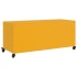 Mueble de TV de acero amarillo mostaza 100,5x39x43,5
