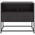 Mueble para TV de acero negro 68x39x60,5