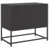 Mueble para TV de acero negro 68x39x60,5