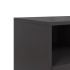 Mueble para TV de acero negro 68x39x60,5