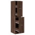 Armario botiquín madera ingeniería marrón roble 30x41x144,5