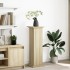 Pedestal expositor con almacenaje roble Sonoma 31x30x90