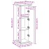 Pedestal expositor con almacenaje roble Sonoma 31x30x90