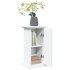 Pedestal expositor con almacenaje madera blanco 31x30x60