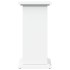 Pedestal expositor con almacenaje madera blanco 31x30x60