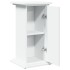 Pedestal expositor con almacenaje madera blanco 31x30x60
