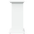 Pedestal expositor con almacenaje madera blanco 31x30x60