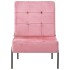 Silla de relajación de terciopelo rosa 65x79x87