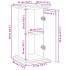Pedestal expositor con almacenaje madera blanco 31x30x60