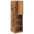 Mueble para TV con luces LED madera envejecida 30,5x30x102