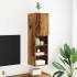 Mueble para TV con luces LED madera envejecida 30,5x30x102