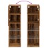Mueble para TV con luces LED madera envejecida 30,5x30x102