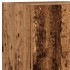 Mueble para TV con luces LED madera envejecida 30,5x30x102