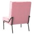 Silla de relajación de terciopelo rosa 65x79x87