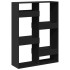 Estantería de madera de ingeniería negra 100x33x135