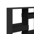 Estantería de madera de ingeniería negra 100x33x135